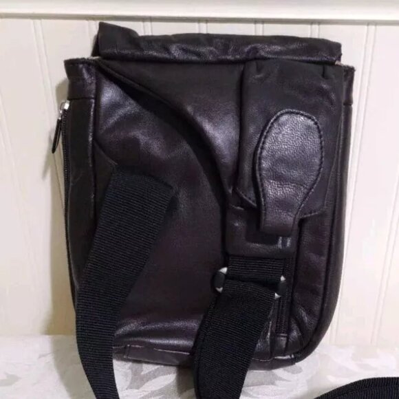 NEW Travelon Dark Brown 100% Leather Small Crossbody Anti-Theft Travel Bag Purse - Picture 5 of 16